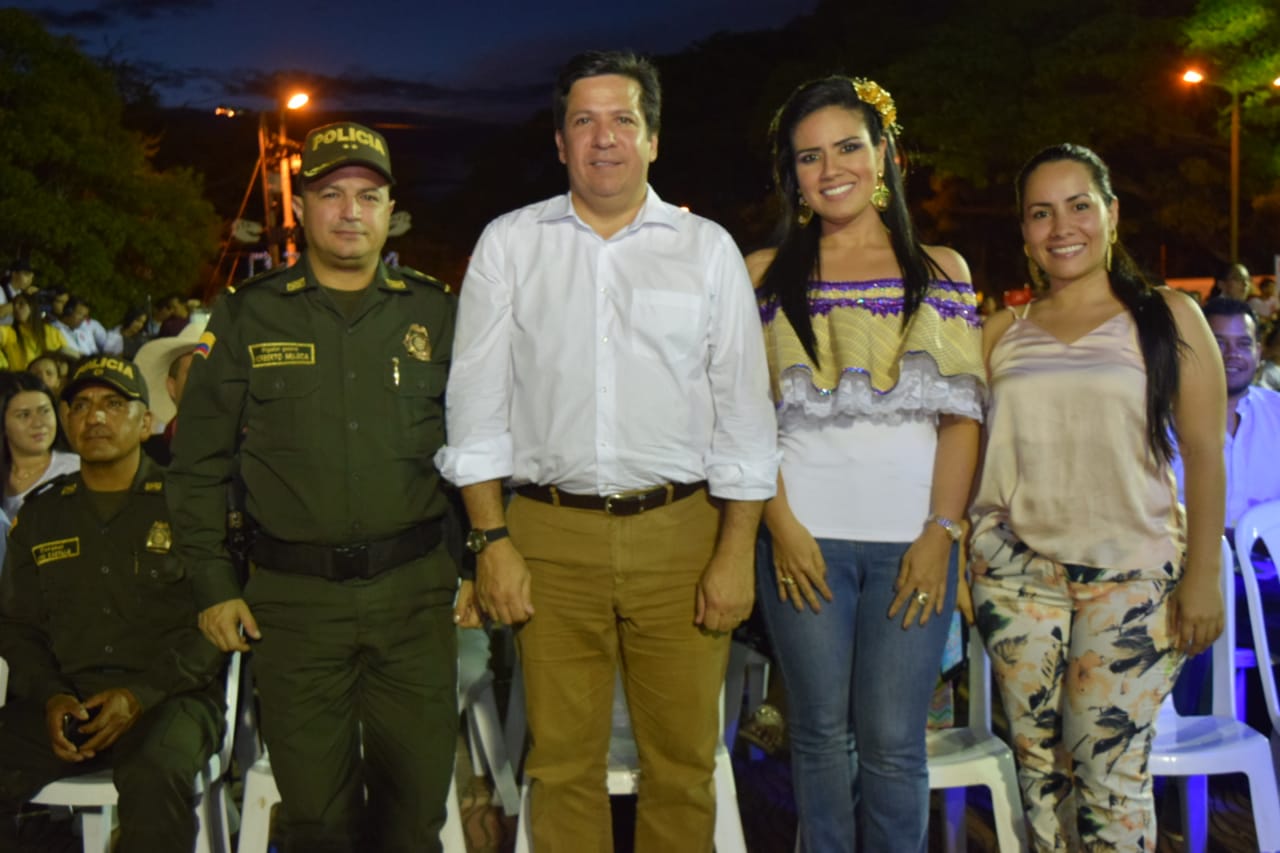 Brigadier General, Norberto Mújica Jaime, Comandante Región de Policía Dos, Rodrigo Lara, alcalde de Neiva, Yamile Rico, Nika Cuéllar.